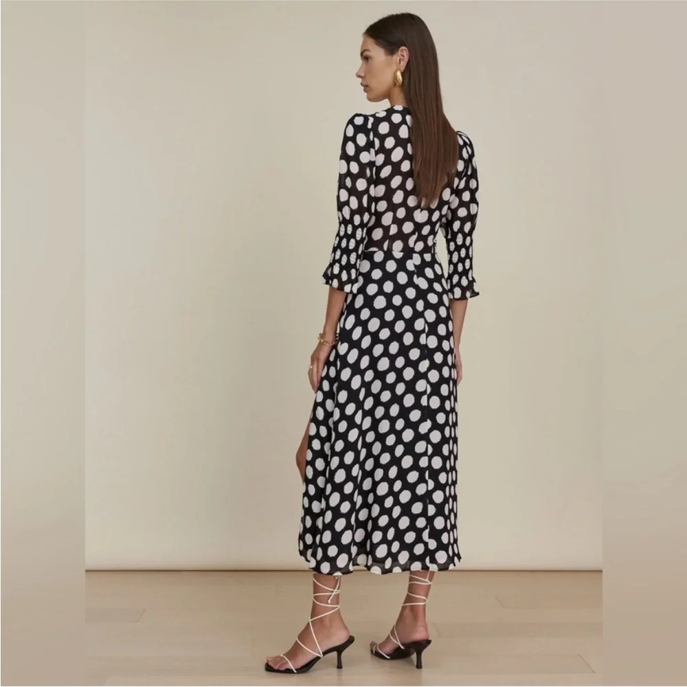 Reformation Carolena Luna Polka Dot Maxi Dress - Picture 14 of 14